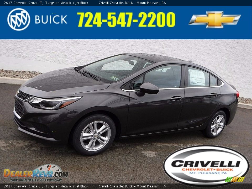 2017 Chevrolet Cruze LT Tungsten Metallic / Jet Black Photo #1