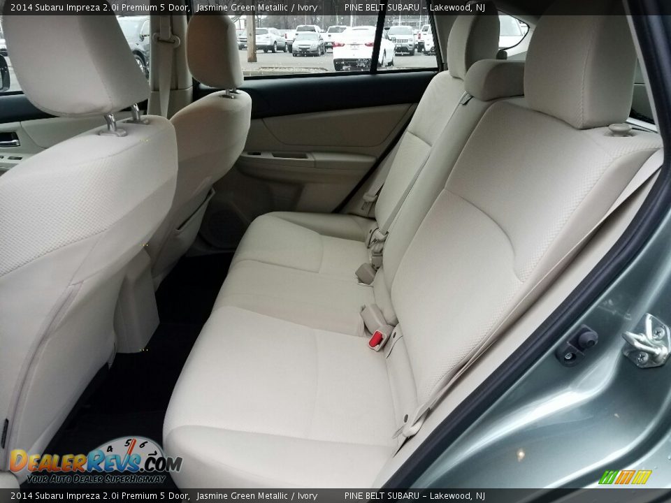2014 Subaru Impreza 2.0i Premium 5 Door Jasmine Green Metallic / Ivory Photo #13