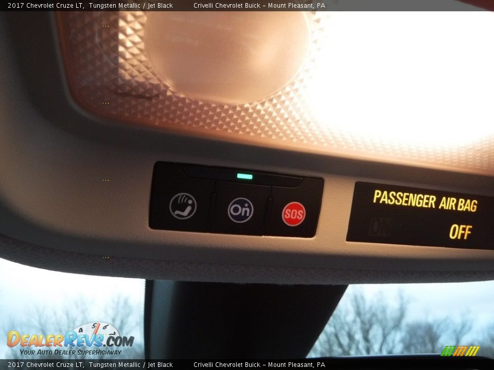 2017 Chevrolet Cruze LT Tungsten Metallic / Jet Black Photo #12