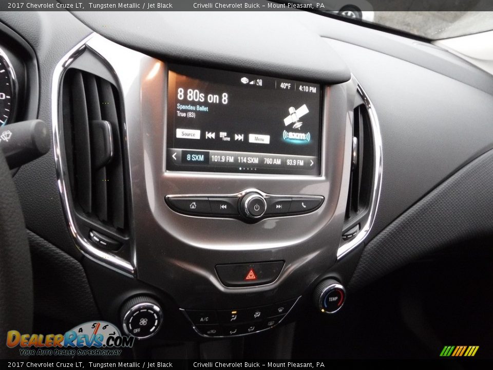 2017 Chevrolet Cruze LT Tungsten Metallic / Jet Black Photo #13