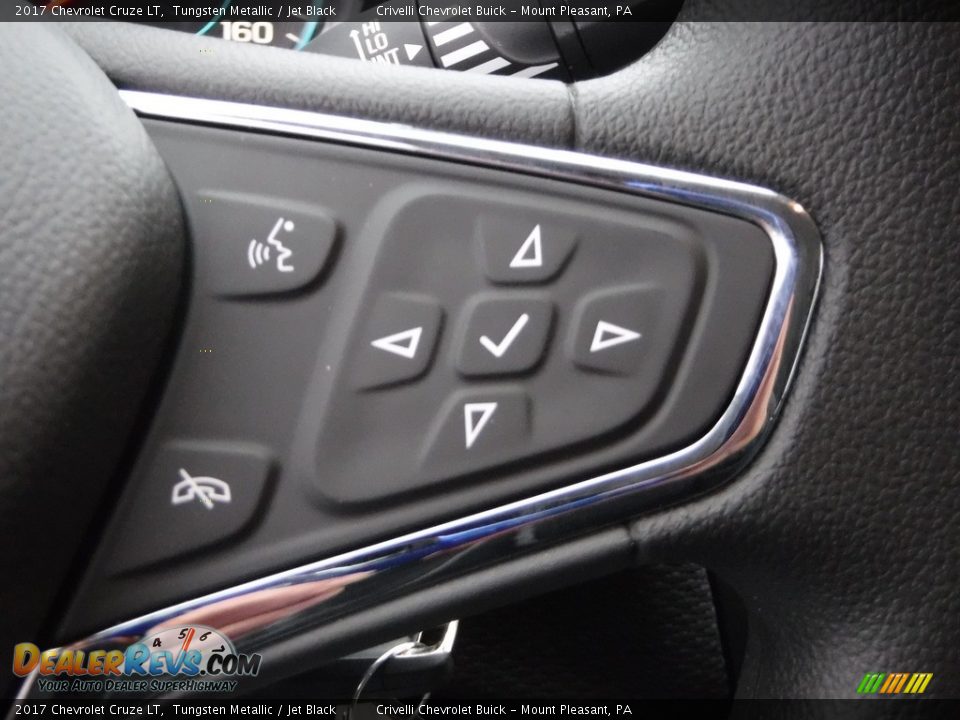 2017 Chevrolet Cruze LT Tungsten Metallic / Jet Black Photo #16
