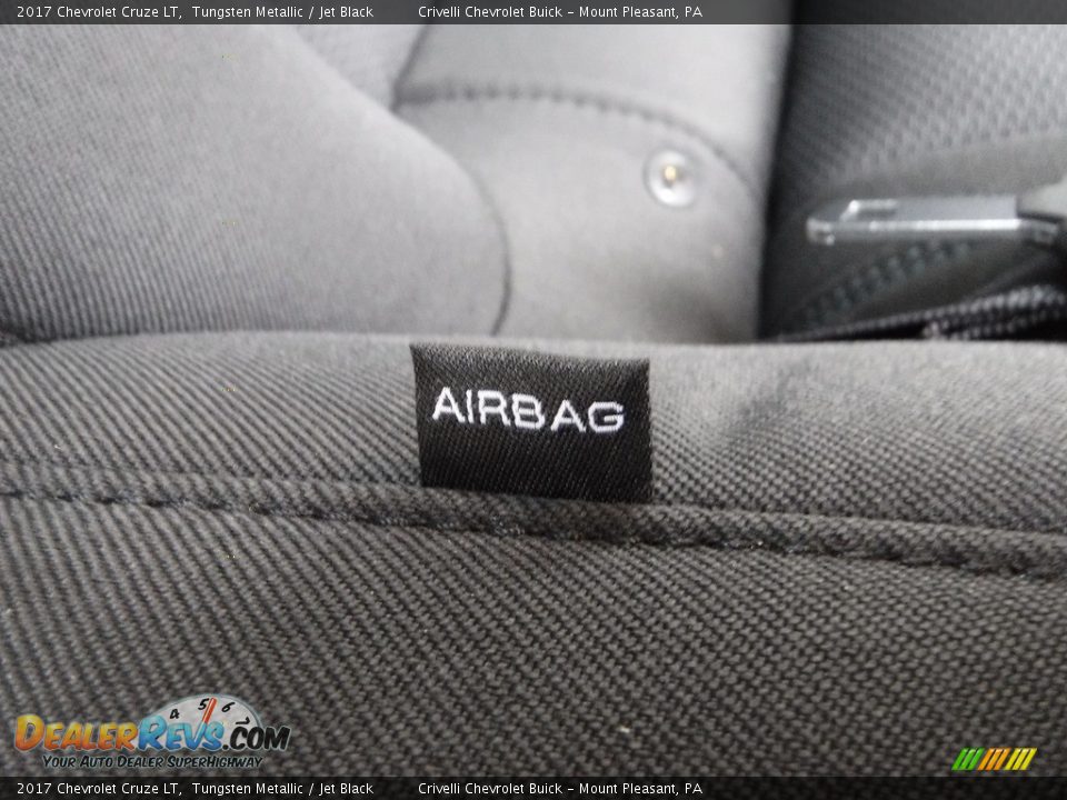 2017 Chevrolet Cruze LT Tungsten Metallic / Jet Black Photo #18