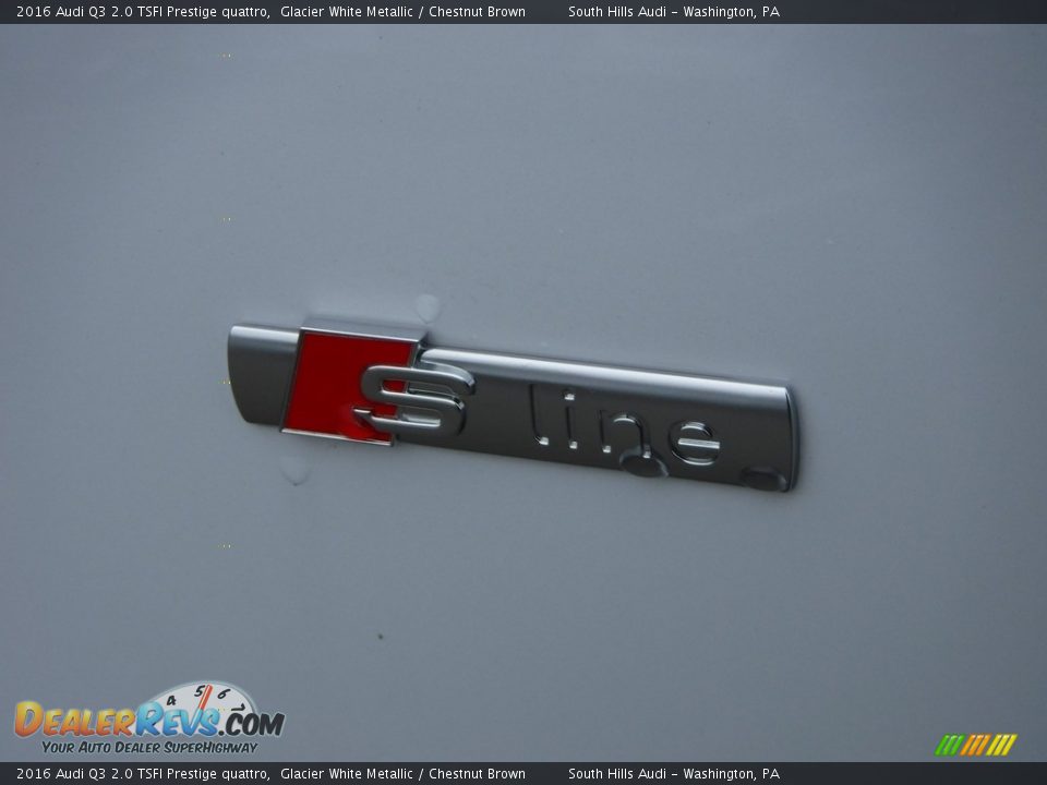 2016 Audi Q3 2.0 TSFI Prestige quattro Glacier White Metallic / Chestnut Brown Photo #3