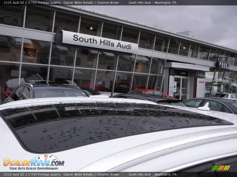 2016 Audi Q3 2.0 TSFI Prestige quattro Glacier White Metallic / Chestnut Brown Photo #4