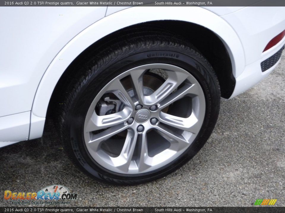 2016 Audi Q3 2.0 TSFI Prestige quattro Glacier White Metallic / Chestnut Brown Photo #5