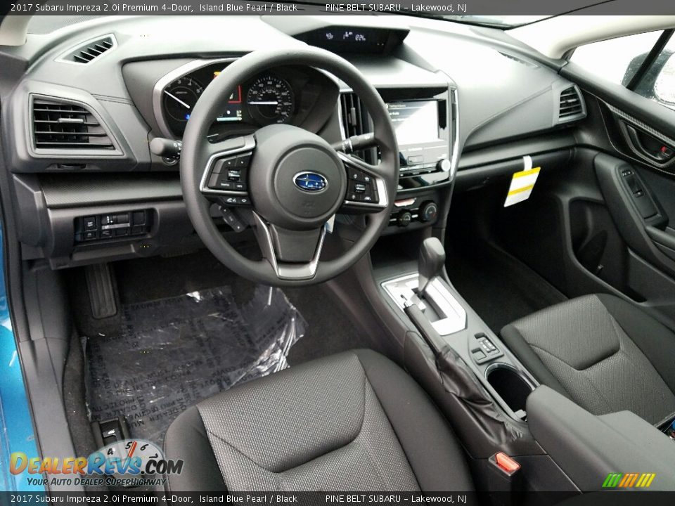 Black Interior - 2017 Subaru Impreza 2.0i Premium 4-Door Photo #9