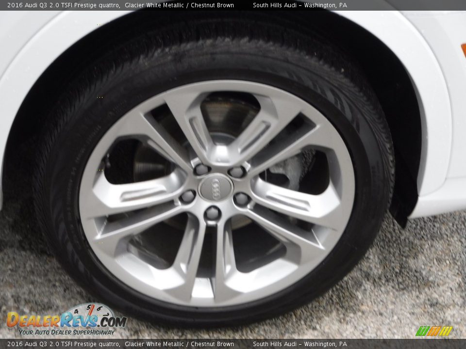 2016 Audi Q3 2.0 TSFI Prestige quattro Glacier White Metallic / Chestnut Brown Photo #11