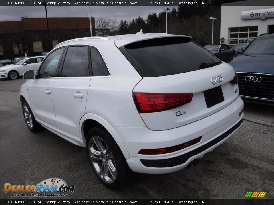 2016 Audi Q3 2.0 TSFI Prestige quattro Glacier White Metallic / Chestnut Brown Photo #16