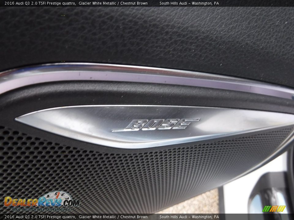 2016 Audi Q3 2.0 TSFI Prestige quattro Glacier White Metallic / Chestnut Brown Photo #21
