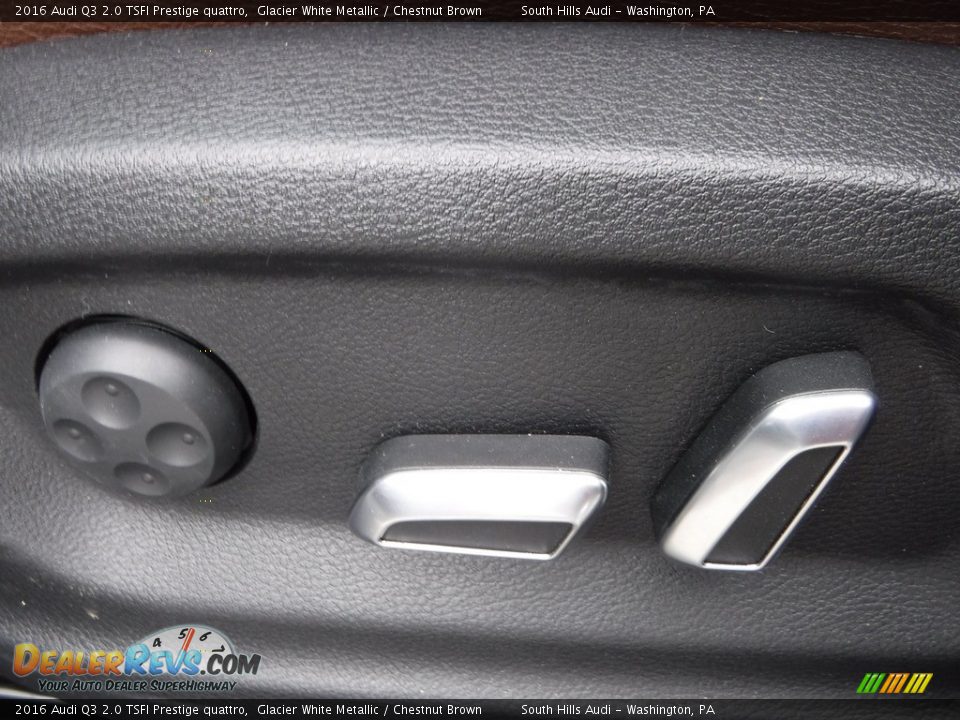 2016 Audi Q3 2.0 TSFI Prestige quattro Glacier White Metallic / Chestnut Brown Photo #24