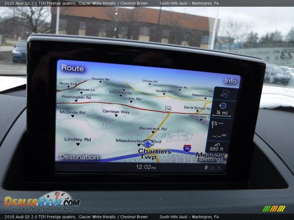 2016 Audi Q3 2.0 TSFI Prestige quattro Glacier White Metallic / Chestnut Brown Photo #25