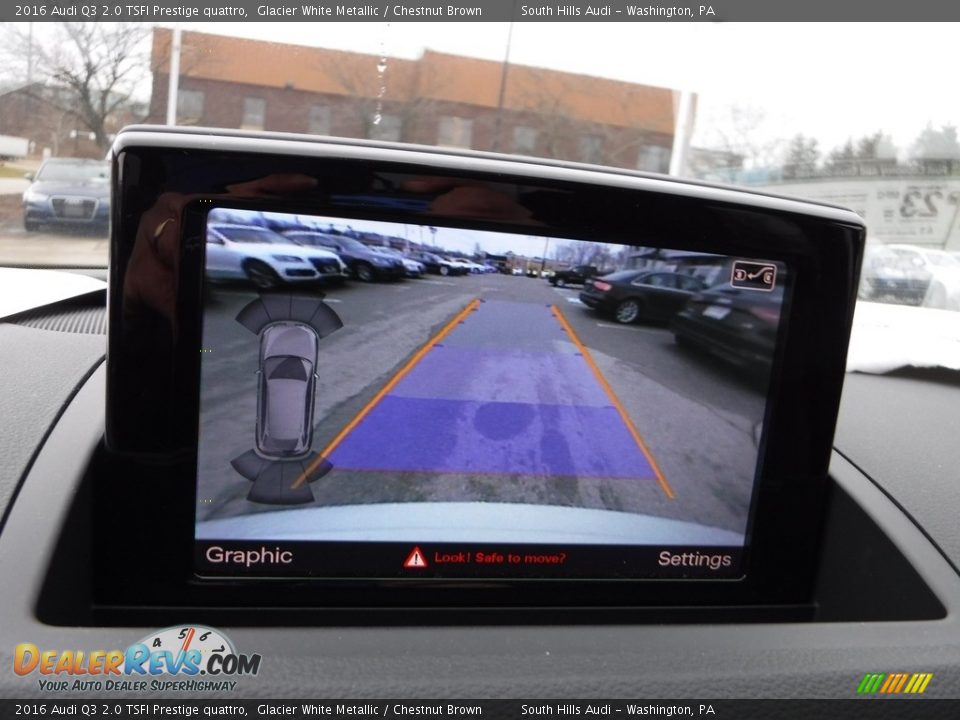 2016 Audi Q3 2.0 TSFI Prestige quattro Glacier White Metallic / Chestnut Brown Photo #26