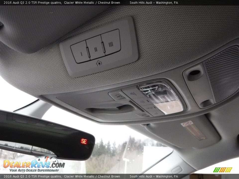 2016 Audi Q3 2.0 TSFI Prestige quattro Glacier White Metallic / Chestnut Brown Photo #30