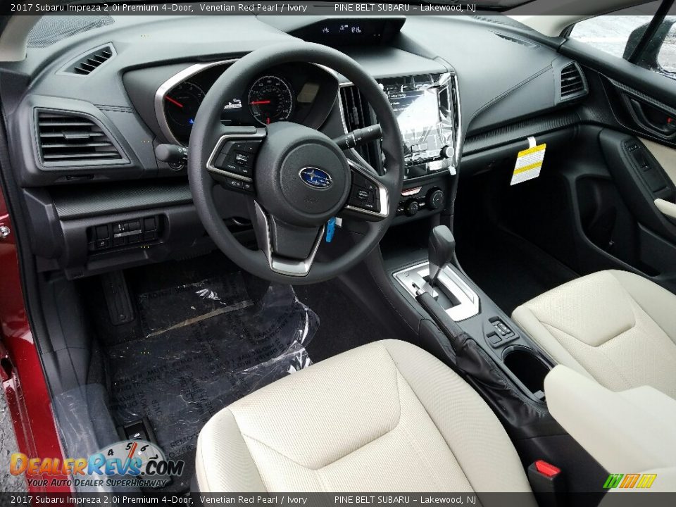 Ivory Interior - 2017 Subaru Impreza 2.0i Premium 4-Door Photo #9