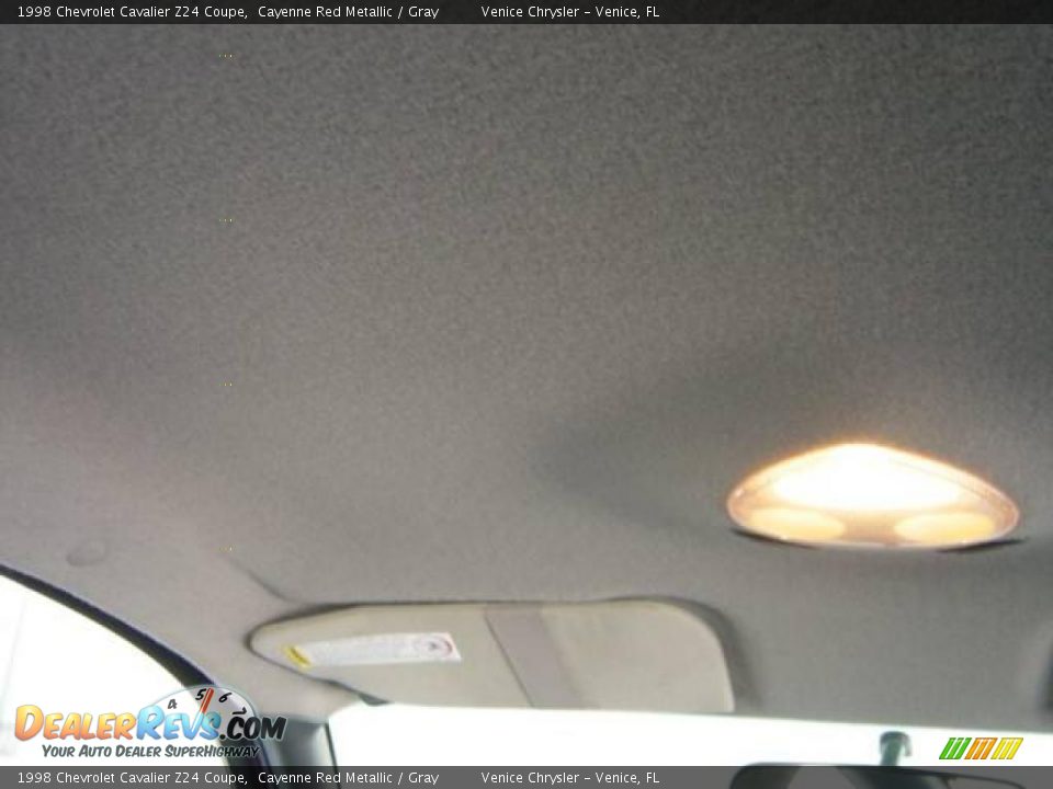 1998 Chevrolet Cavalier Z24 Coupe Cayenne Red Metallic / Gray Photo #26