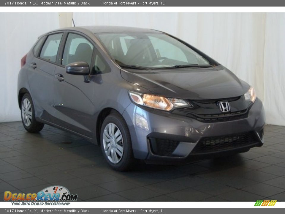 2017 Honda Fit LX Modern Steel Metallic / Black Photo #2