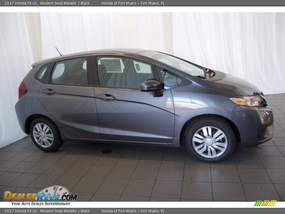 2017 Honda Fit LX Modern Steel Metallic / Black Photo #5