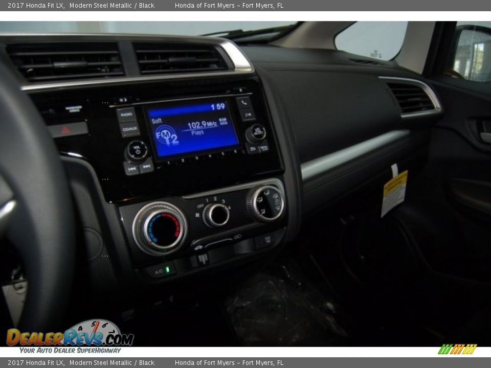 2017 Honda Fit LX Modern Steel Metallic / Black Photo #10