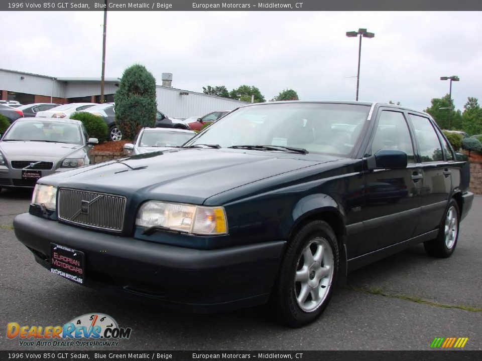 1996 Volvo 850 GLT Sedan Blue Green Metallic / Beige Photo #1