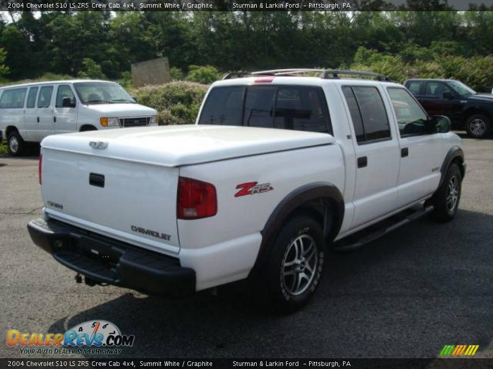 2004 Chevrolet S10 LS ZR5 Crew Cab 4x4 Summit White / Graphite Photo #3