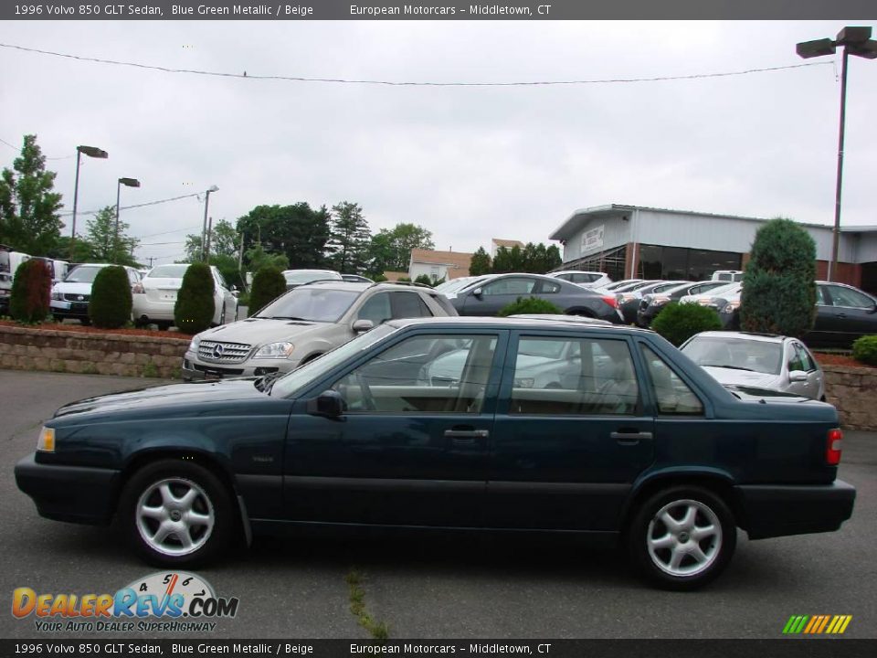 1996 Volvo 850 GLT Sedan Blue Green Metallic / Beige Photo #2