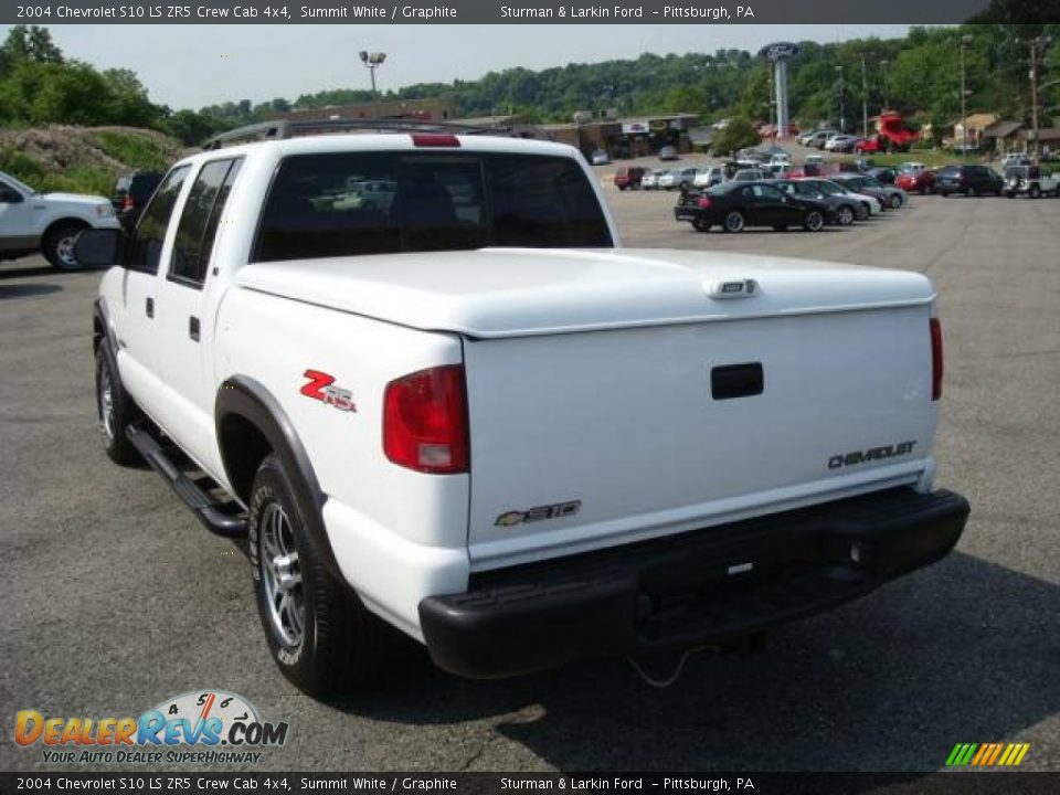 2004 Chevrolet S10 LS ZR5 Crew Cab 4x4 Summit White / Graphite Photo #5