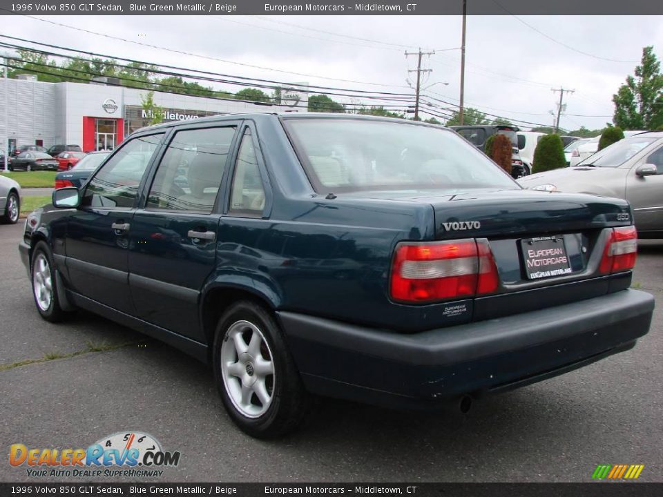 1996 Volvo 850 GLT Sedan Blue Green Metallic / Beige Photo #3