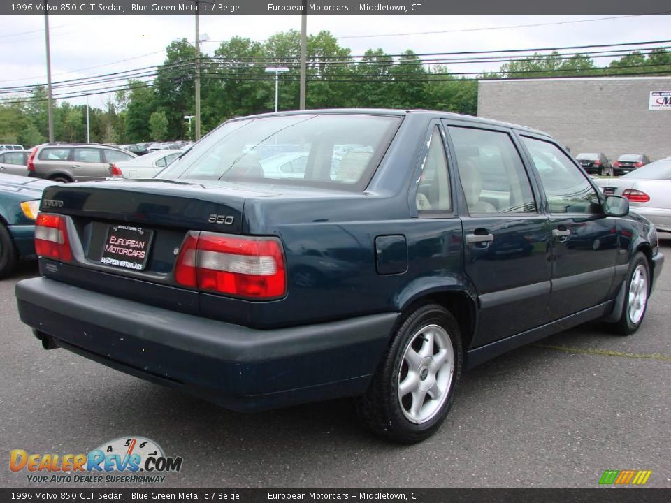 1996 Volvo 850 GLT Sedan Blue Green Metallic / Beige Photo #4