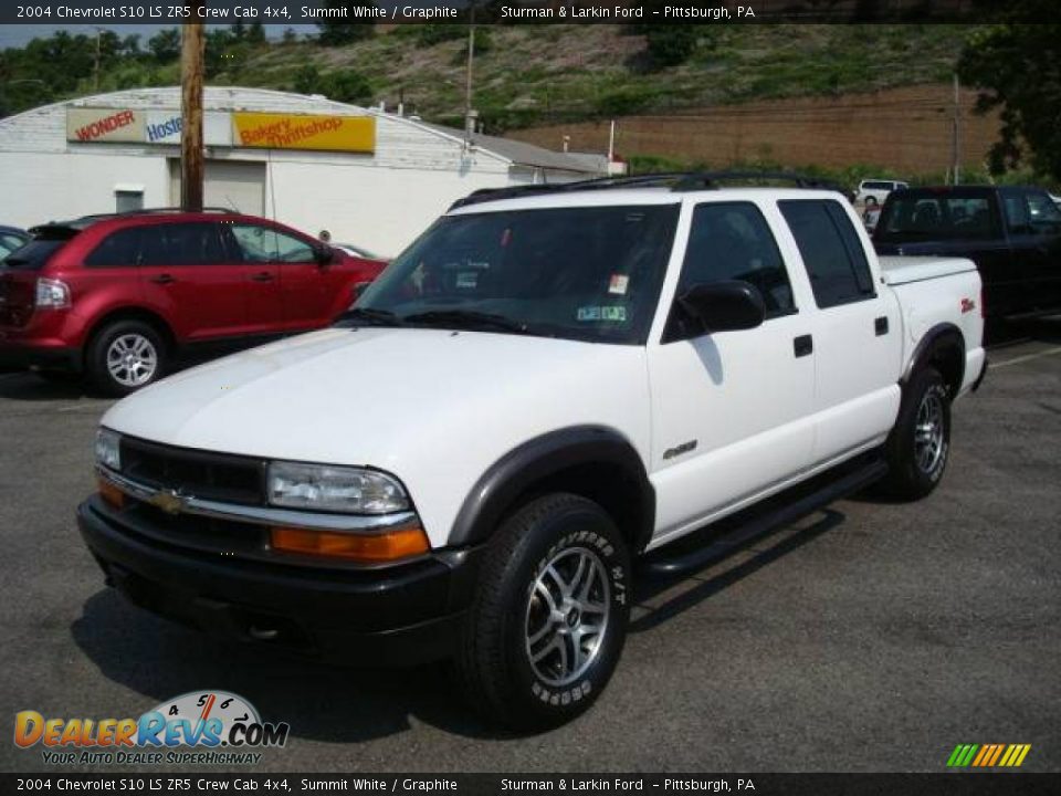 2004 Chevrolet S10 LS ZR5 Crew Cab 4x4 Summit White / Graphite Photo #7