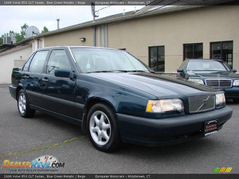 1996 Volvo 850 GLT Sedan Blue Green Metallic / Beige Photo #6
