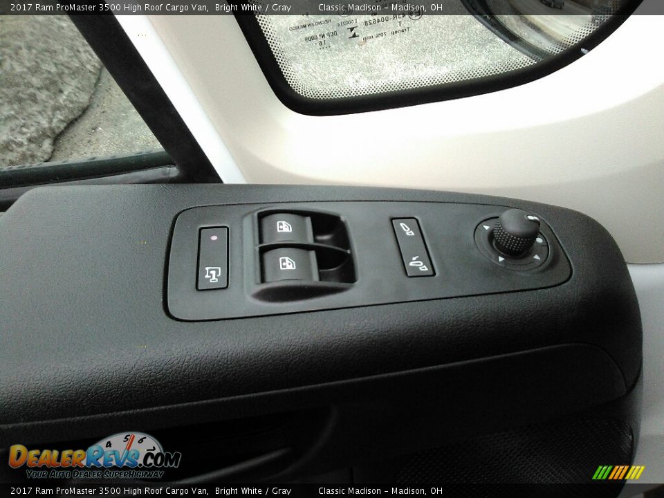 2017 Ram ProMaster 3500 High Roof Cargo Van Bright White / Gray Photo #3