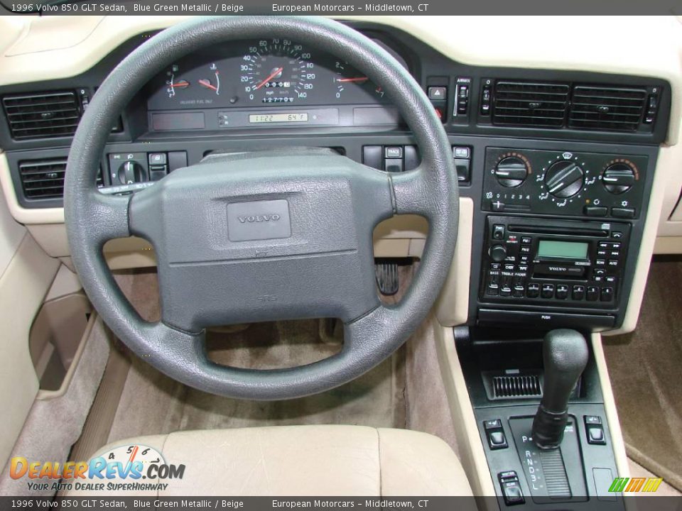 1996 Volvo 850 GLT Sedan Blue Green Metallic / Beige Photo #9