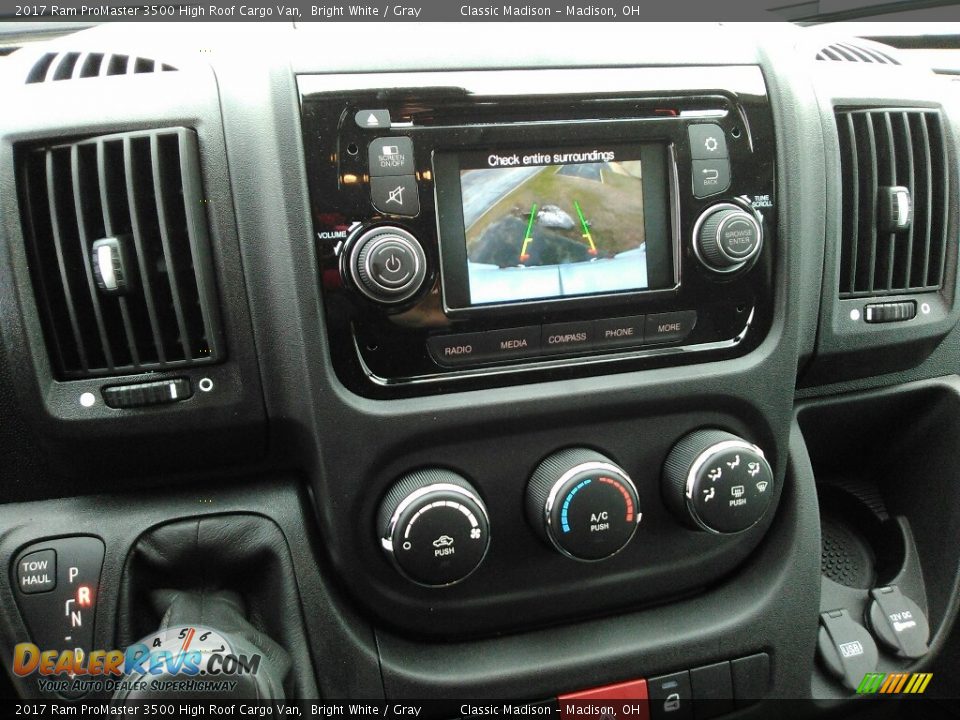 2017 Ram ProMaster 3500 High Roof Cargo Van Bright White / Gray Photo #8