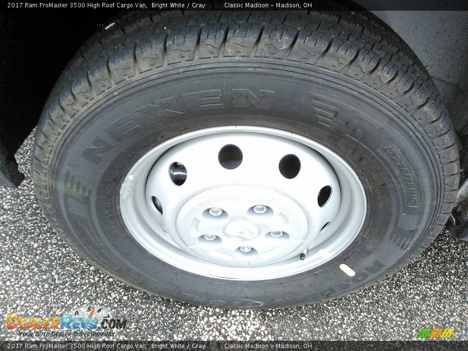 2017 Ram ProMaster 3500 High Roof Cargo Van Bright White / Gray Photo #12