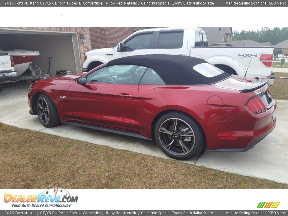 2016 Ford Mustang GT/CS California Special Convertible Ruby Red Metallic / California Special Ebony Black/Miko Suede Photo #1