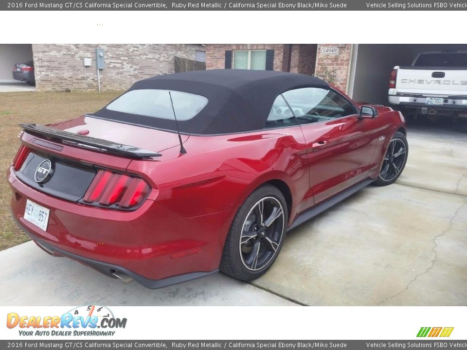 2016 Ford Mustang GT/CS California Special Convertible Ruby Red Metallic / California Special Ebony Black/Miko Suede Photo #3