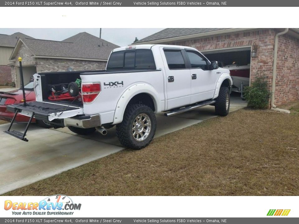 2014 Ford F150 XLT SuperCrew 4x4 Oxford White / Steel Grey Photo #3