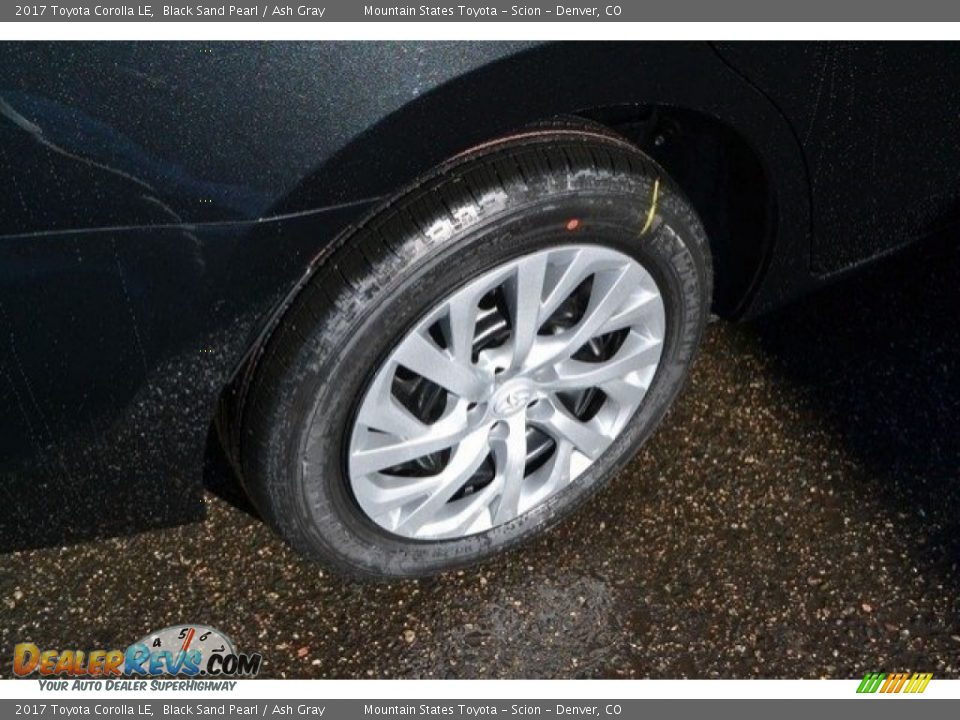 2017 Toyota Corolla LE Black Sand Pearl / Ash Gray Photo #9