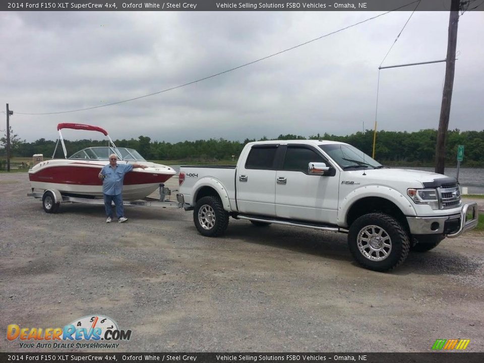 2014 Ford F150 XLT SuperCrew 4x4 Oxford White / Steel Grey Photo #8