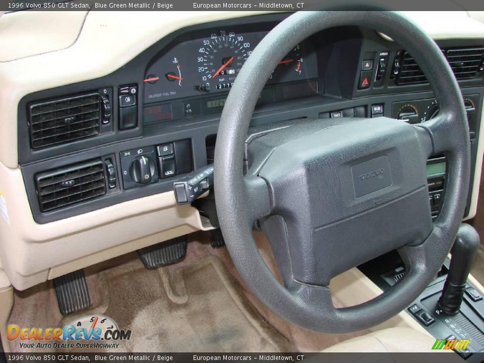 1996 Volvo 850 GLT Sedan Blue Green Metallic / Beige Photo #17