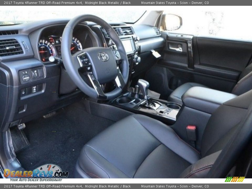 Black Interior - 2017 Toyota 4Runner TRD Off-Road Premium 4x4 Photo #5