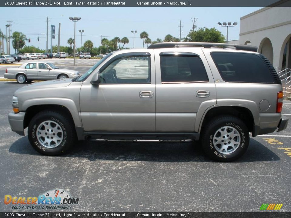 2003 Chevrolet Tahoe Z71 4x4 Light Pewter Metallic / Tan/Neutral Photo #2