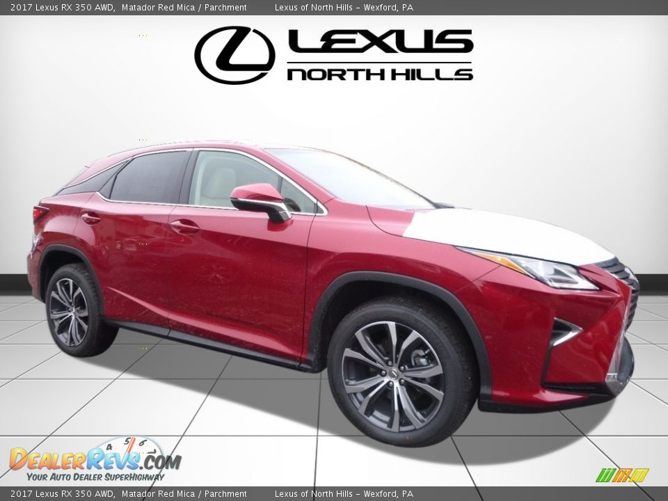 2017 Lexus RX 350 AWD Matador Red Mica / Parchment Photo #1