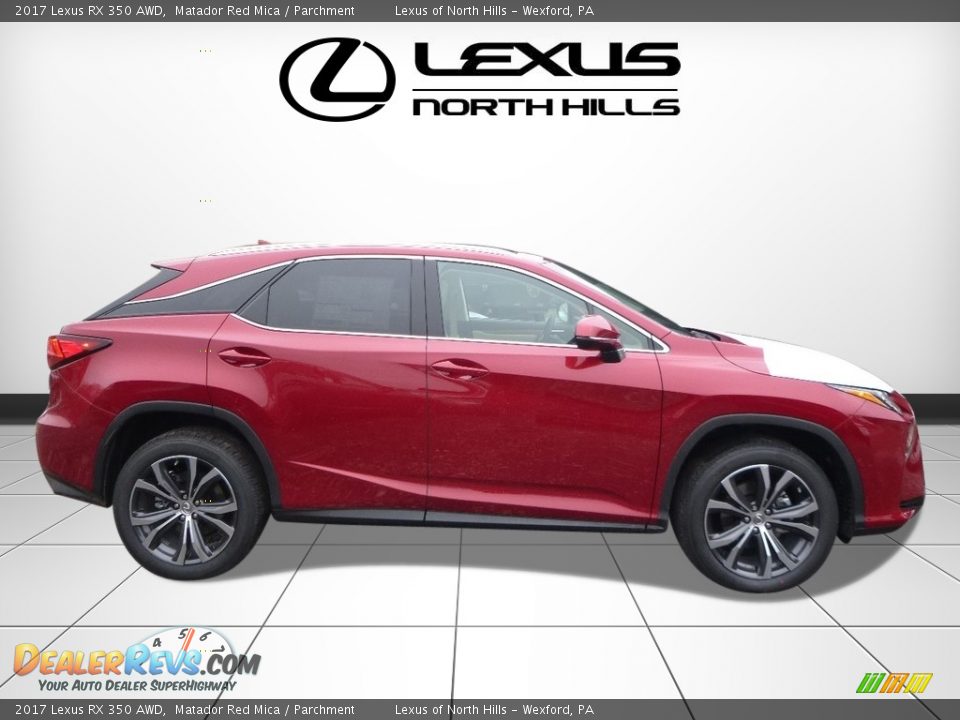 2017 Lexus RX 350 AWD Matador Red Mica / Parchment Photo #2