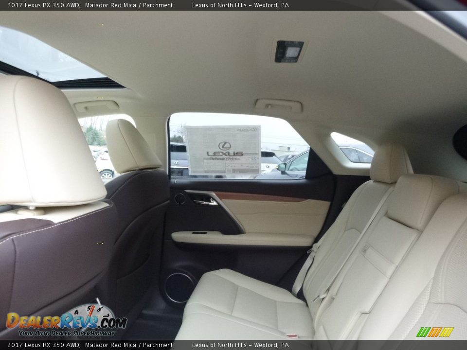 Rear Seat of 2017 Lexus RX 350 AWD Photo #8