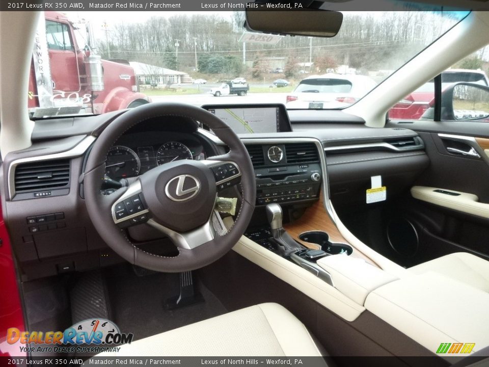 Parchment Interior - 2017 Lexus RX 350 AWD Photo #9