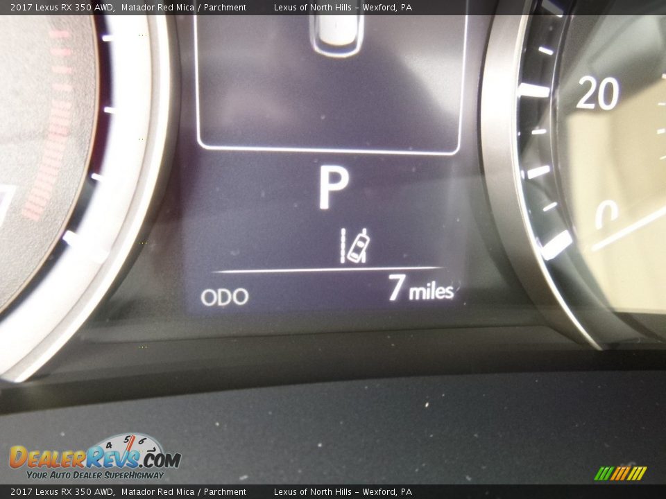 2017 Lexus RX 350 AWD Matador Red Mica / Parchment Photo #15