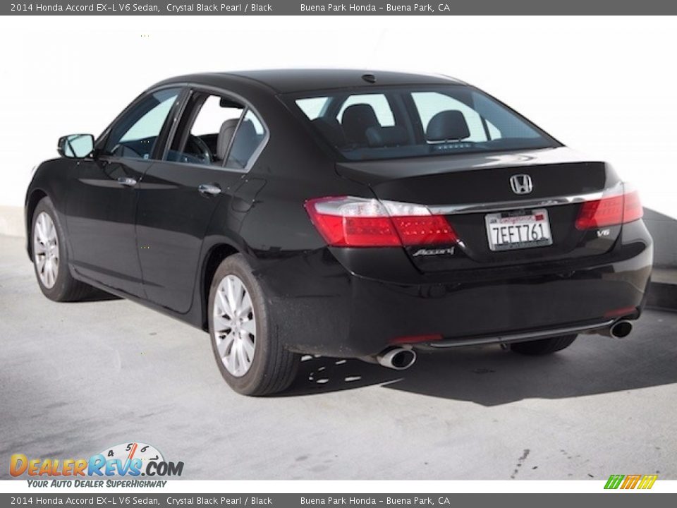 2014 Honda Accord EX-L V6 Sedan Crystal Black Pearl / Black Photo #2