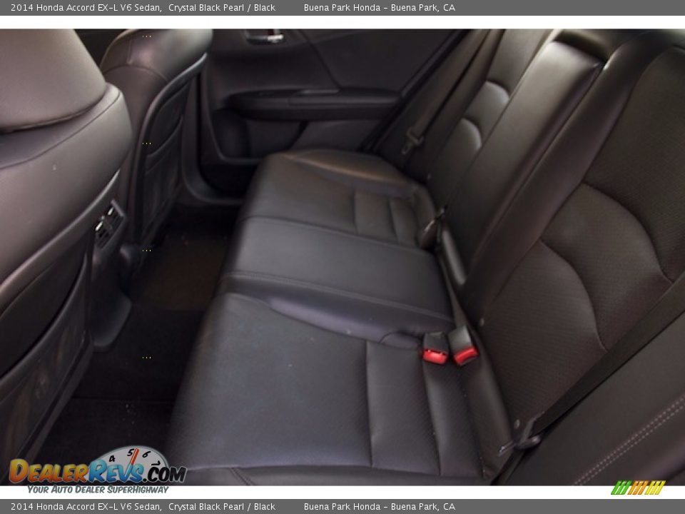 2014 Honda Accord EX-L V6 Sedan Crystal Black Pearl / Black Photo #4