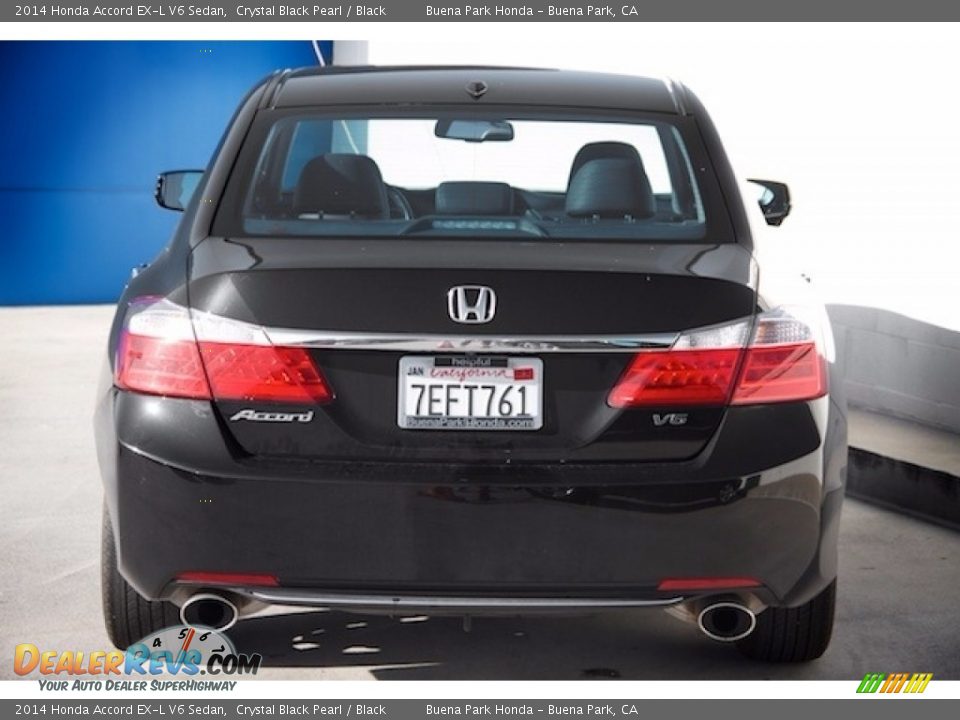 2014 Honda Accord EX-L V6 Sedan Crystal Black Pearl / Black Photo #9